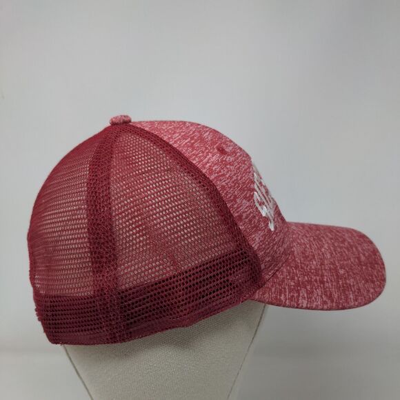 Siesta Key Florida Snapback Mesh Back Trucker Hat Red One Size 6 Panel - Picture 4 of 8